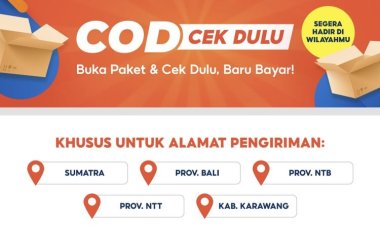 Terobosan Baru Shopee : COD Cek Dulu, buka dulu baru bayar