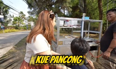 Rey Utami Mencicipi Kenikmatan Kue Pancong Bogor yang Menggoda dan Autentik!