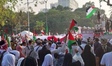 Demo di Depan Kedubes, Massa Kutuk Veto AS soal Gencatan di Gaza
