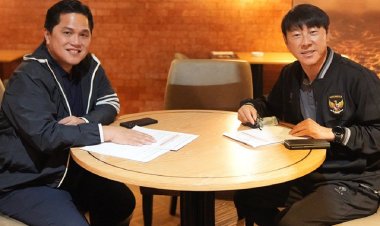 Erick Thohir Tanggapi Tawaran Pelatih Shin Tae Yong dari Negara Lain: Komitmen Kontrak Sampai 2027