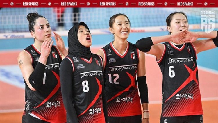 Megawati bersama Red Sparks Akan Lawan Timnas Voli Putri Indonesia