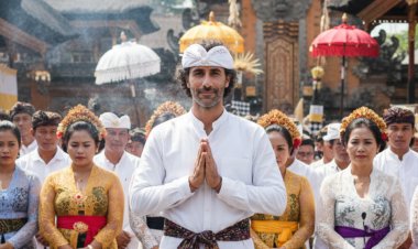 Seniman Prancis Giuseppe Casyiebaio Lanzirotella Berlibur di Bali, Rayakan Kesuksesan Karya di Louvre 2024